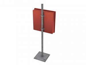 ring buoy cabinet 01 Model 3D