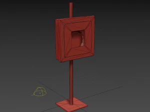 ring buoy cabinet 01 3D Model