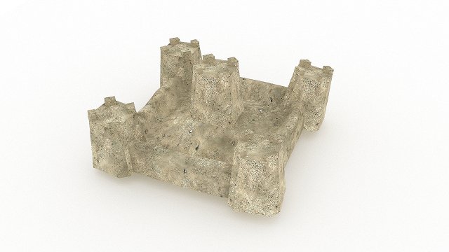 sandcas 02 3D Model .c4d .max .obj .3ds .fbx .stl .blend 