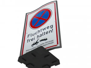 placa de rua 01 Modelo 3D