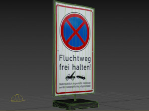 street sign 01 3D-Modell