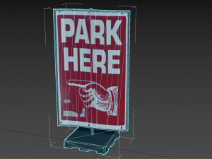 street sign 03 Model 3D