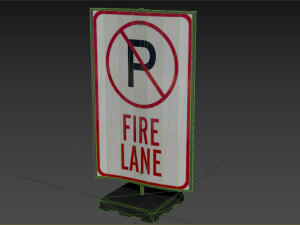 street sign 04 3D Модель