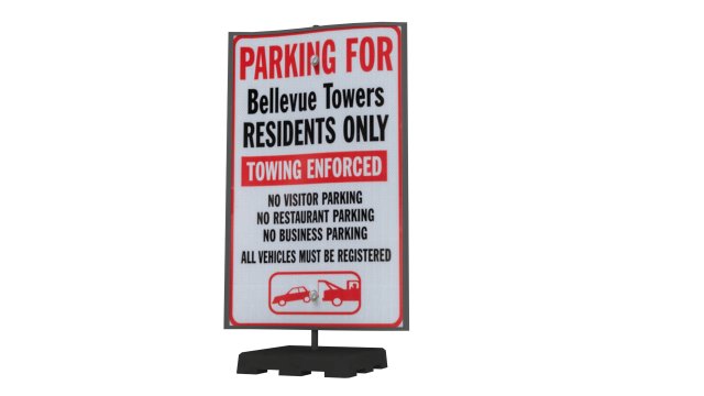 street sign 05 Model 3D .c4d .max .obj .3ds .fbx .stl .blend 