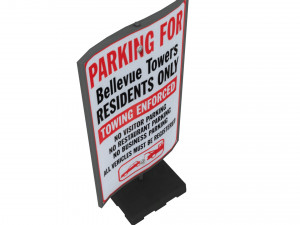 street sign 05 Model 3D