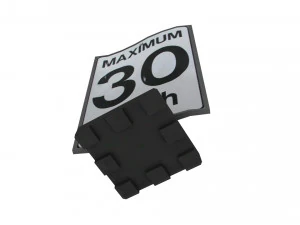 placa de rua 09 Modelo 3D