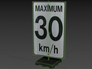 street sign 09 3D Model