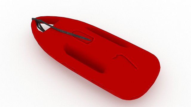 surfboard 01 3D Model .c4d .max .obj .3ds .fbx .stl .blend 