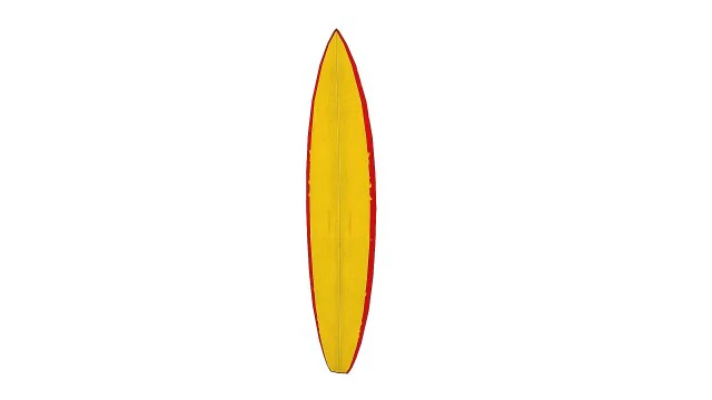 surfboard 02 3D Model .c4d .max .obj .3ds .fbx .stl .blend