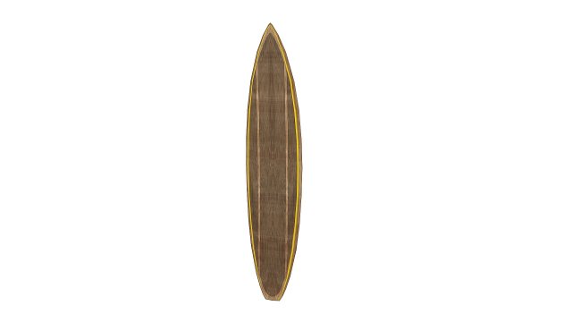 surfboard 03 3D Model .c4d .max .obj .3ds .fbx .stl .blend 