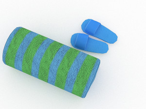 towel 02 Model 3D