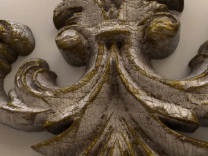 carved scroll 01 3D Model