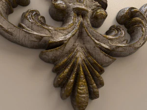 carved scroll 01 3D Model