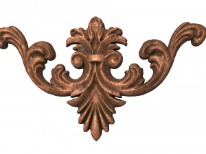 carved scroll 02 3D-Modell