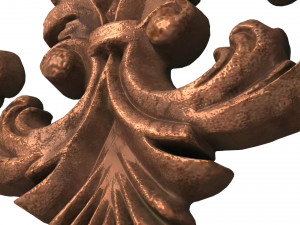 carved scroll 02 3D Model