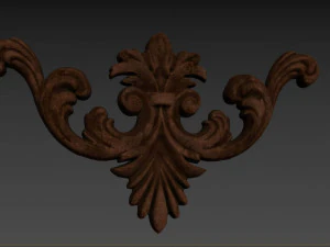 carved scroll 02 3D Model