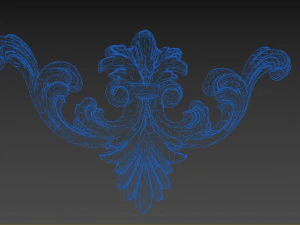 carved scroll 02 3D Model