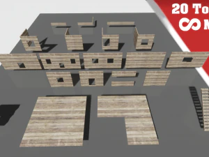 pacote de casa Modelo 3D
