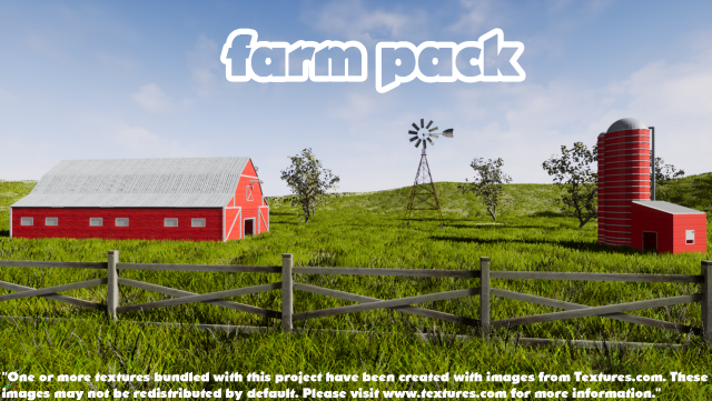 farm pack 3D Model .c4d .max .obj .3ds .fbx .stl .blend 