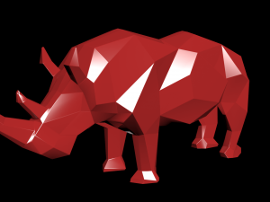 rhino statue 3D Model