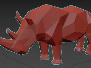 rhino statue 3D Model