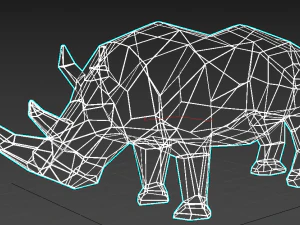 rhino statue 3D Model