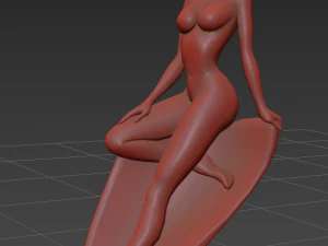 statua della ninfa Modello 3D