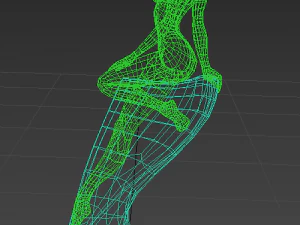 statua della ninfa Modello 3D