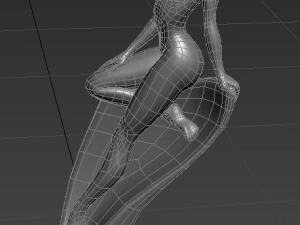 statua della ninfa Modello 3D