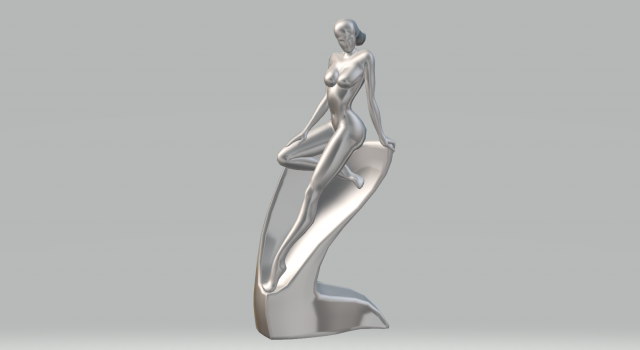 nympha statue 3D-Modell .c4d .max .obj .3ds .fbx .stl .blend 