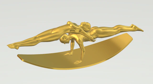 balance sculpture 3D Model .c4d .max .obj .3ds .fbx .stl .blend 
