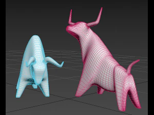 bulls 3D Model