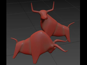 bulls 3D Model
