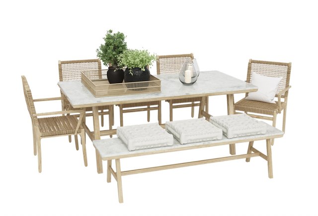 outdoor furnitures 02 3D Model .c4d .max .obj .3ds .fbx .stl .blend 