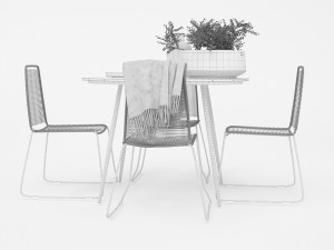 outdoor furnitures 08 3D 模型