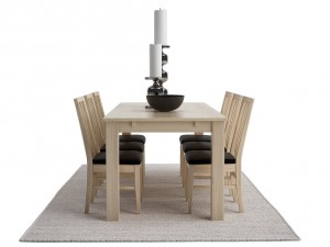dining furnitures set 02 3D 모델