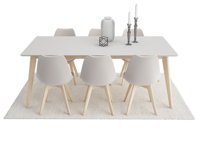 dining furnitures set 04 3D 모델 .c4d .max .obj .3ds .fbx .stl .blend 