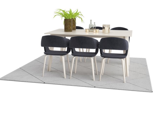 dining furnitures set 06 3D-Modell .c4d .max .obj .3ds .fbx .stl .blend 