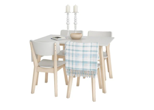 dining furnitures set 13 3D Model .c4d .max .obj .3ds .fbx .stl .blend 