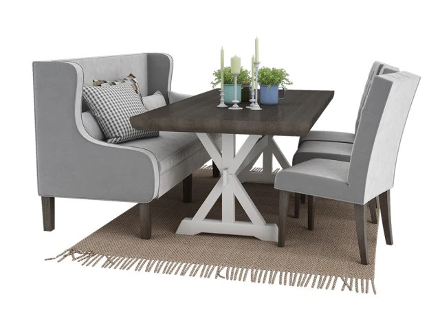 dining furnitures set 15 3D Model .c4d .max .obj .3ds .fbx .stl .blend 