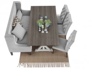 volumepack de m&oacute;veis de jantar Modelo 3D