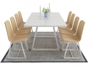 volumepack de m&oacute;veis de jantar Modelo 3D