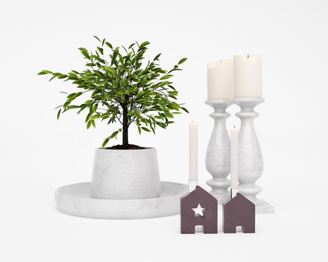 accessories set 12 3D Модель .c4d .max .obj .3ds .fbx .stl .blend 