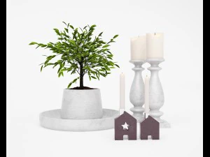 zestaw akcesori&oacute;w 12 Model 3D