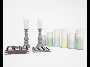 zestaw akcesori&oacute;w 17 Model 3D