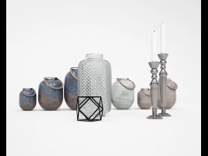 zestaw akcesori&oacute;w 18 Model 3D