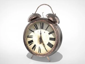 старый будильник 3D Модель