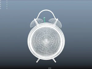 पुरानी अलार्म घड़ी 3D मॉडल