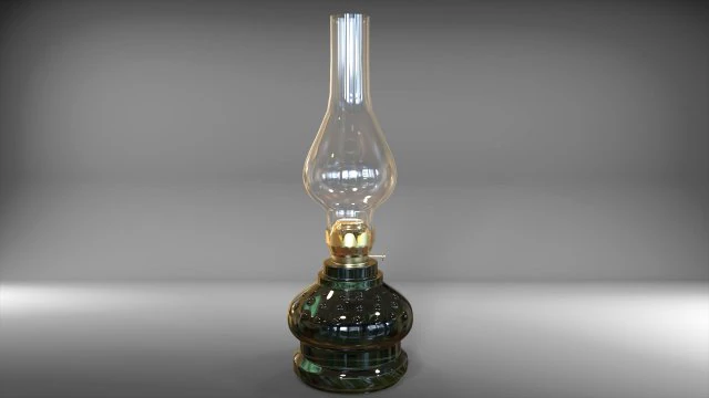 oil lamp 3D Model .c4d .max .obj .3ds .fbx .stl .blend 