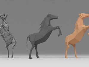 horse low poly 3D Model